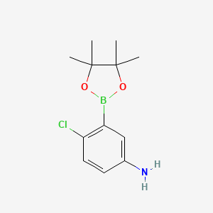 4-Chloro-3-(4,4,5,5-tetramethyl-1,3,2-dioxaborolan-2-yl)aniline