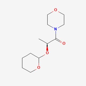 molecular formula C12H21NO4 B3099178 (2S)-1-Morpholino-2-((tetrahydro-2H-pyran-2-yl)oxy)propan-1-one CAS No. 135206-86-9