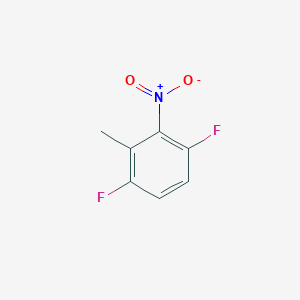 molecular formula C7H5F2NO2 B3099208 1,4-Difluoro-2-methyl-3-nitrobenzene CAS No. 1352397-43-3