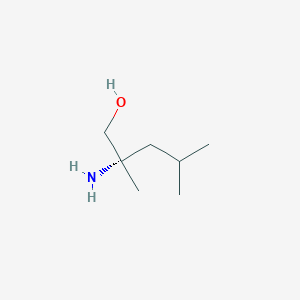 molecular formula C7H17NO B3099217 (S)-2-Amino-2,4-dimethylpentan-1-ol CAS No. 1352447-28-9