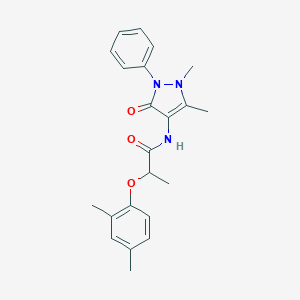 molecular formula C22H25N3O3 B309941 N-(1,5-dimethyl-3-oxo-2-phenyl-2,3-dihydro-1H-pyrazol-4-yl)-2-(2,4-dimethylphenoxy)propanamide 