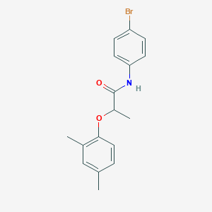 molecular formula C17H18BrNO2 B309942 N-(4-bromophenyl)-2-(2,4-dimethylphenoxy)propanamide 