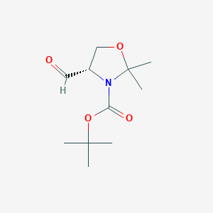 molecular formula C11H19NO4 B030995 (S)-(-)-3-Boc-2,2-dimethyloxazolidine-4-carboxaldehyde CAS No. 102308-32-7