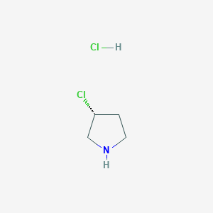 molecular formula C4H9Cl2N B3099510 (R)-3-Chloropyrrolidine hydrochloride CAS No. 1354009-92-9