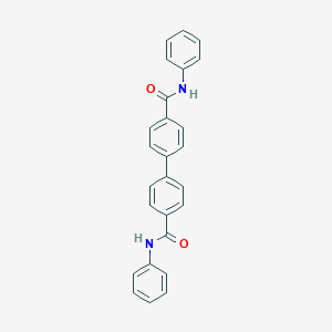 molecular formula C26H20N2O2 B309982 N-phenyl-4-[4-(phenylcarbamoyl)phenyl]benzamide 