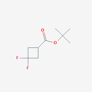 molecular formula C9H14F2O2 B3099882 Tert-butyl 3,3-difluorocyclobutanecarboxylate CAS No. 1355070-36-8