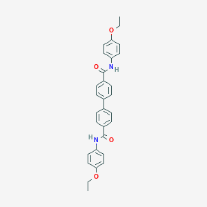 molecular formula C30H28N2O4 B309996 N~4~,N~4~'-bis(4-ethoxyphenyl)[1,1'-biphenyl]-4,4'-dicarboxamide 