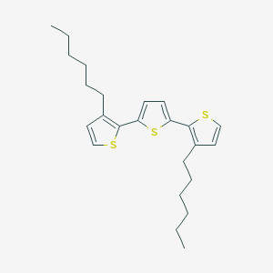 molecular formula C24H32S3 B3100014 2,5-bis(3-hexylthiophen-2-yl)thiophene CAS No. 135831-08-2