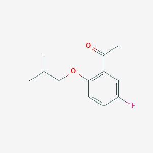 molecular formula C12H15FO2 B3100017 1-(5-Fluoro-2-isobutoxyphenyl)ethanone CAS No. 135901-90-5