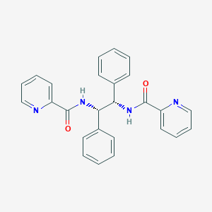 molecular formula C26H22N4O2 B3100018 N,N'-((1S,2S)-1,2-Diphenylethane-1,2-diyl)dipicolinamide CAS No. 135912-30-0