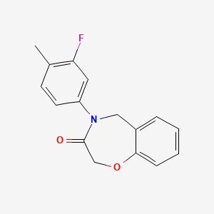 4-(3-fluoro-4-methylphenyl)-4,5-dihydro-1,4-benzoxazepin-3(2H)-one