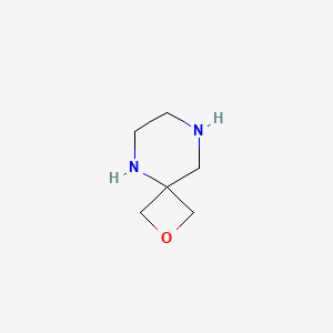 molecular formula C6H12N2O B3100181 2-Oxa-5,8-diazaspiro[3.5]nonane CAS No. 1363382-90-4