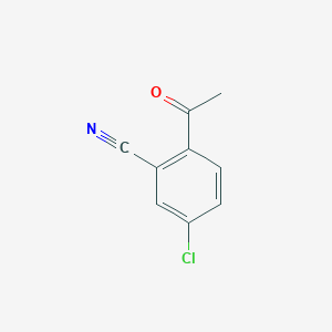 molecular formula C9H6ClNO B3100191 2-Acetyl-5-chlorobenzonitrile CAS No. 1363508-12-6