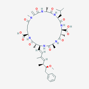 molecular formula C46H67N7O12 B031003 Cyanoginosin LA CAS No. 96180-79-9
