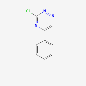molecular formula C10H8ClN3 B3100405 3-Chloro-5-(p-tolyl)-1,2,4-triazine CAS No. 1368414-41-8