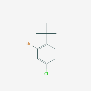 molecular formula C10H12BrCl B3100472 2-Bromo-1-(tert-butyl)-4-chlorobenzene CAS No. 1369776-71-5