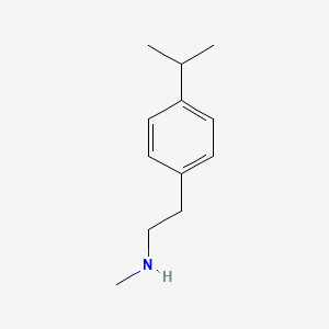 molecular formula C12H19N B3100528 N-[2-(4-Isopropylphenyl)ethyl]-N-methylamine CAS No. 137069-28-4