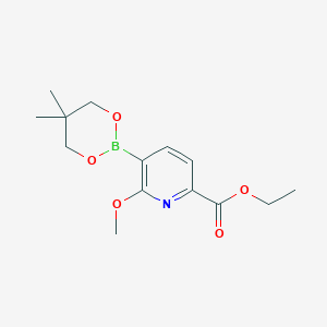 Ethyl 5-(5,5-dimethyl-1,3,2-dioxaborinan-2-yl)-6-methoxypicolinate