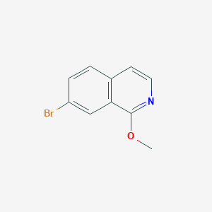 molecular formula C10H8BrNO B3100676 7-Bromo-1-methoxyisoquinoline CAS No. 1374258-30-6