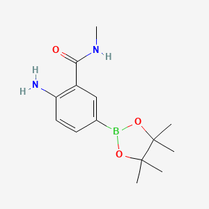 2-amino-N-methyl-5-(4,4,5,5-tetramethyl-1,3,2-dioxaborolan-2-yl)benzamide