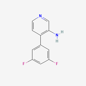 molecular formula C11H8F2N2 B3100755 4-(3,5-Difluorophenyl)pyridin-3-amine CAS No. 1374665-04-9