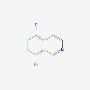 molecular formula C9H5BrFN B3100884 8-Bromo-5-fluoroisoquinoline CAS No. 1378874-27-1