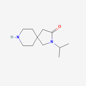 molecular formula C11H20N2O B3100957 2-Isopropyl-2,8-diazaspiro[4.5]decan-3-one CAS No. 1380386-81-1