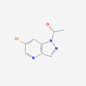 1-(6-bromo-1H-pyrazolo[4,3-b]pyridin-1-yl)ethanone