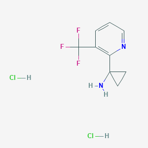 1-(3-(Trifluoromethyl)pyridin-2-yl)cyclopropanamine dihydrochloride