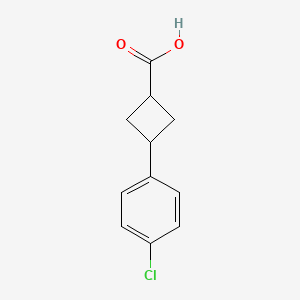 3-(4-Chlorophenyl)cyclobutane-1-carboxylic acid