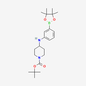 Tert-butyl 4-((3-(4,4,5,5-tetramethyl-1,3,2-dioxaborolan-2-yl)phenyl)amino)piperidine-1-carboxylate
