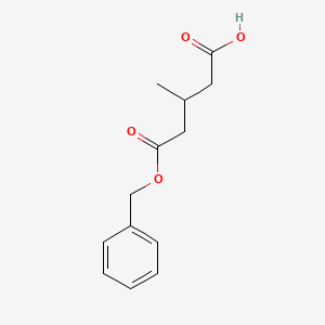 molecular formula C13H16O4 B3101146 3-Methyl-pentanedioic acid monobenzyl ester CAS No. 13853-23-1