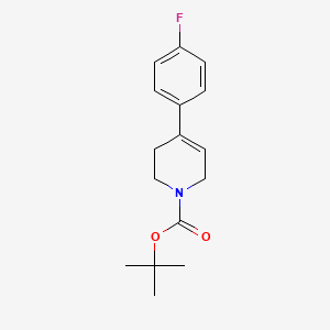 molecular formula C16H20FNO2 B3101185 叔丁基 4-(4-氟苯基)-5,6-二氢吡啶-1(2H)-羧酸酯 CAS No. 138647-52-6