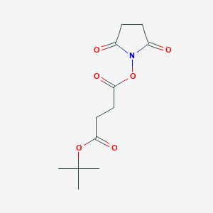 molecular formula C12H17NO6 B3101261 Butanedioic acid, 1-(1,1-dimethylethyl) 4-(2,5-dioxo-1-pyrrolidinyl) ester CAS No. 138833-93-9