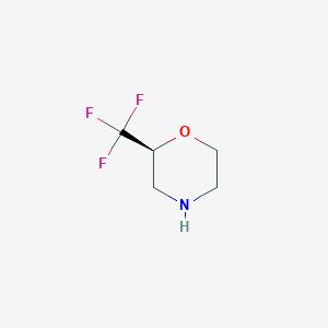 molecular formula C5H8F3NO B3101466 (2S)-2-(Trifluoromethyl)morpholine CAS No. 1393524-24-7