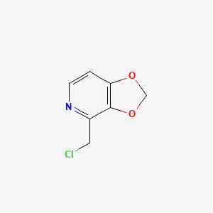 molecular formula C7H6ClNO2 B3101600 4-(Chloromethyl)-[1,3]dioxolo[4,5-c]pyridine CAS No. 139645-24-2