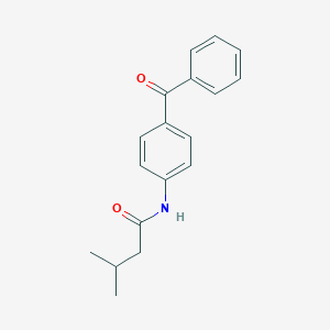 molecular formula C18H19NO2 B310181 N-(4-benzoylphenyl)-3-methylbutanamide 