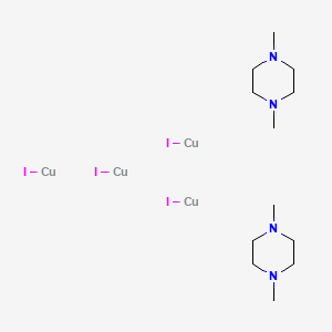 molecular formula C12H28Cu4I4N4 B3101818 Bis(N,N'-dimethylpiperazine)tetra[copper(I) iodide] CAS No. 1401708-91-5