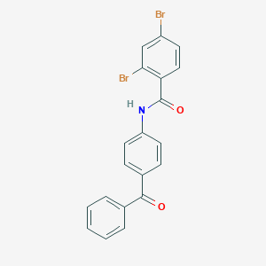 molecular formula C20H13Br2NO2 B310184 N-(4-benzoylphenyl)-2,4-dibromobenzamide 