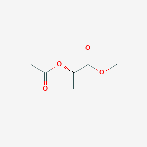 molecular formula C6H10O4 B3101851 Methyl (S)-2-acetoxypropanoate CAS No. 14031-88-0