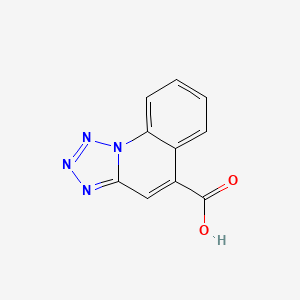 molecular formula C10H6N4O2 B3101934 Tetrazolo[1,5-a]quinoline-5-carboxylic acid CAS No. 140455-60-3