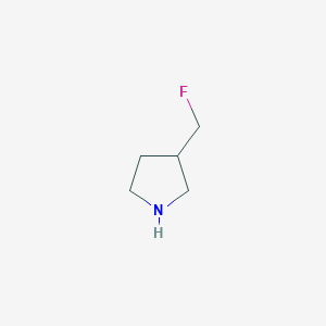 molecular formula C5H10FN B3101990 3-(Fluoromethyl)pyrrolidine CAS No. 1408246-04-7