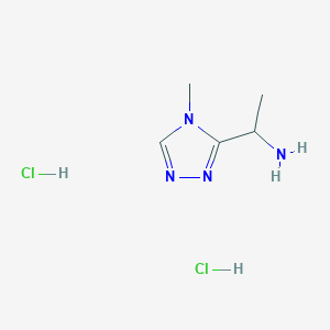 B3102035 1-(4-methyl-4H-1,2,4-triazol-3-yl)ethanamine dihydrochloride CAS No. 1412452-11-9