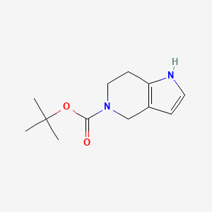 molecular formula C12H18N2O2 B3102096 tert-Butyl 6,7-dihydro-1H-pyrrolo[3,2-c]pyridine-5(4H)-carboxylate CAS No. 1414958-79-4