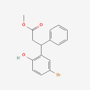 Methyl 3-(5-bromo-2-hydroxyphenyl)-3-phenylpropanoate