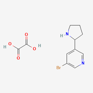 3-Bromo-5-(2-pyrrolidinyl)pyridine oxalate