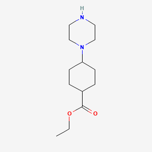 Ethyl 4-(piperazin-1-yl)cyclohexanecarboxylate