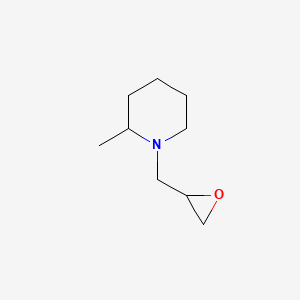 molecular formula C9H17NO B3102242 2-Methyl-1-(oxiran-2-ylmethyl)piperidine CAS No. 141620-40-8