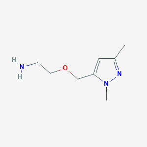 2-[(1,3-Dimethylpyrazol-5-yl)methoxy]ethylamine