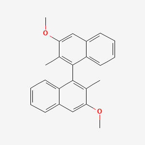 molecular formula C24H22O2 B3102424 (R)-3,3'-Dimethoxy-2,2'-dimethyl-1,1'-binaphthalene CAS No. 1417714-04-5
